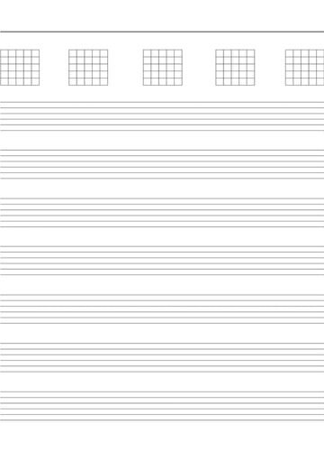 Guitar Tabs Notebook