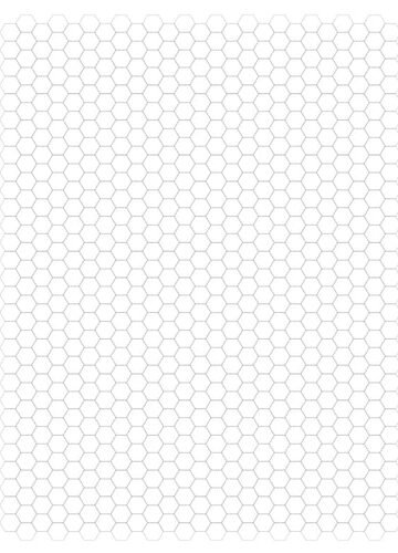Hexagon Paper Small Notebook with Index